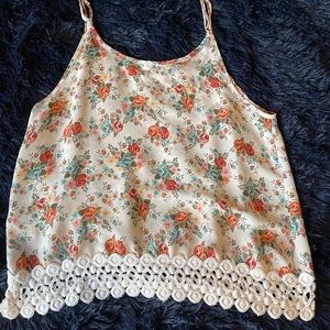 Liberty long sleeveless floral blouse size M